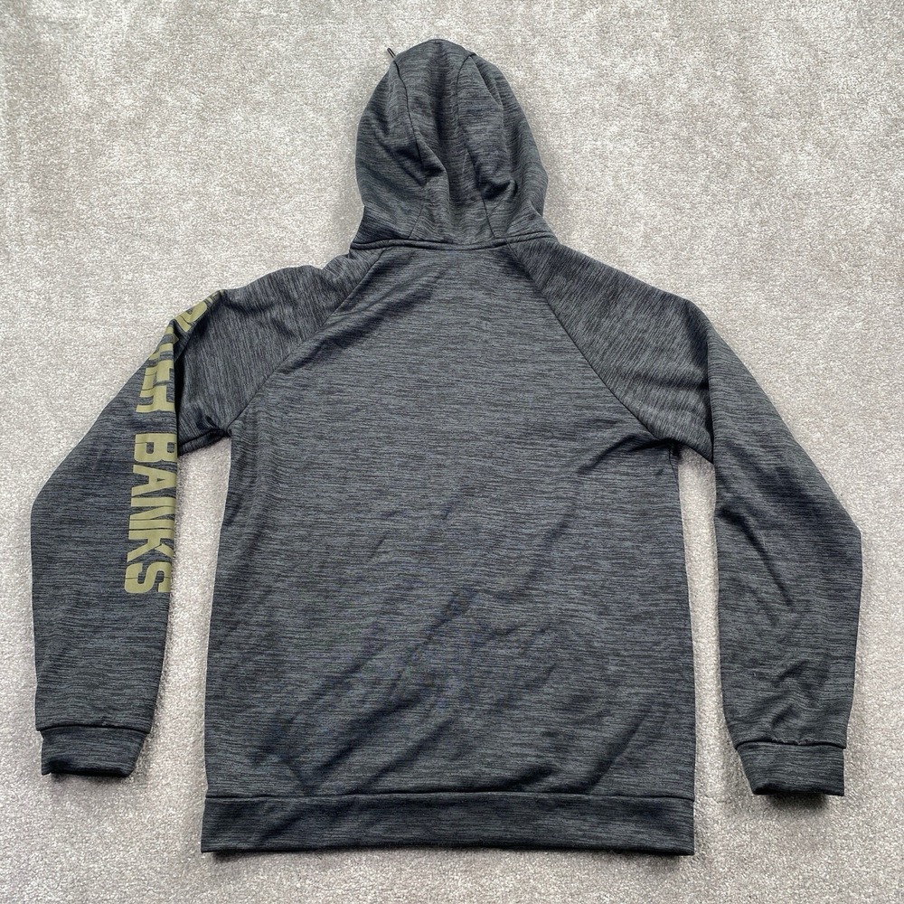 Momentum Outer Banks Sweatshirt Men Small Gray Camo Hooded Full Zip NC Hoodie